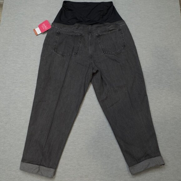 Isabel Maternity By Ingrid Isabel Womens Black Jeans Power Stretch Size 14 NWT - Picture 2 of 16